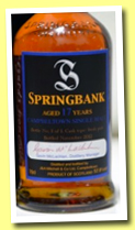 Springbank 17 yo (52.8%, OB and Ralfy.com for charity, fresh Port, 1 bottle, 2012)